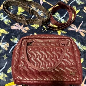 Lug Jive VL crossbody in Wine. Comes with extra strap. *READ description*